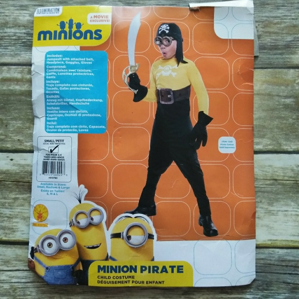 Minion Pirate toddler costume